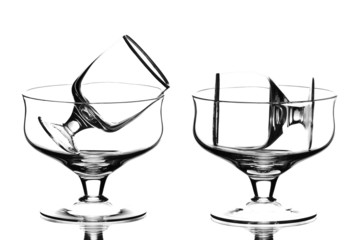 Wine glasses.