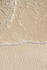 Caribbean clear beach sand texture shore wave