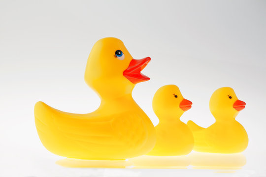 Gelbe Ente aus Plastik