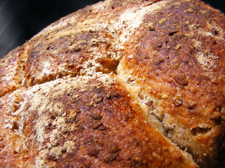 Home made bread with oats