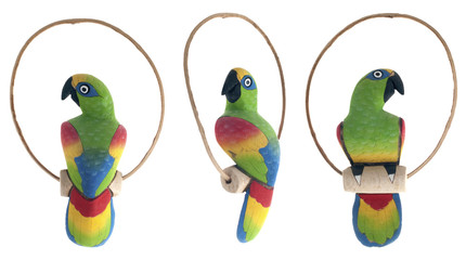 Fototapeta na wymiar Decorative parrot
