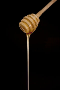 wooden honey spoon