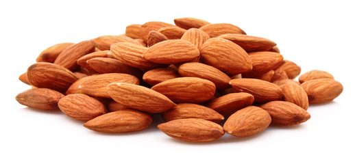 Almonds background