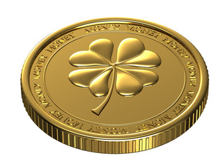 Lucky gold coin