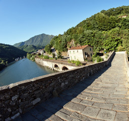 Devils Bridge Fisheye View, Lucca