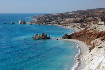 Aphrodite's rock in Cyprus, birth place of Aphrodite © Arthur R.