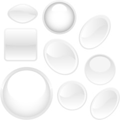 Web buttons for design. Vector set.