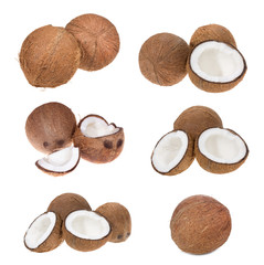 set with coconuts