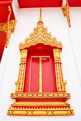 Thailand temple window.