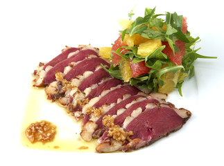 tuna with sauteed vegetables