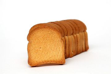 Zwieback auf weiß isoliert
