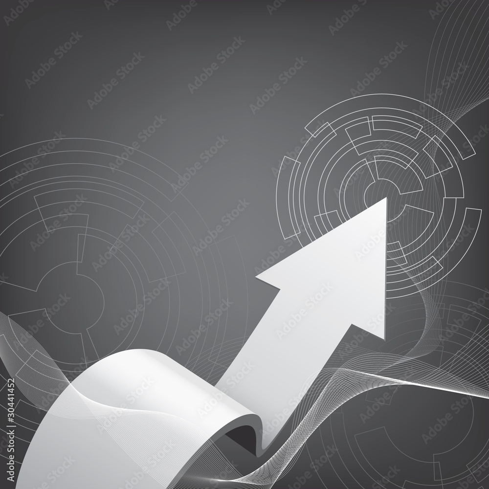 Canvas Prints light arrow business background