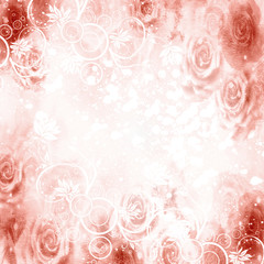 Fototapeta na wymiar abstract roses background