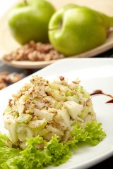 Salad from green apples