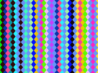 lignes quadratiques multicolores