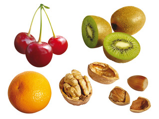 Set of fruits