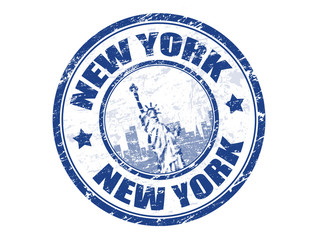 Obraz premium New York stamp