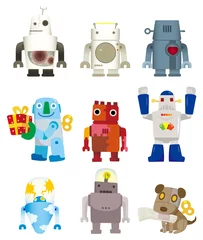 Photo sur Plexiglas Robots icône de robot de dessin animé