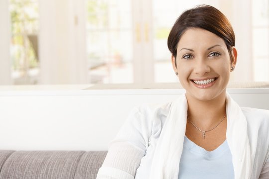 Portrait of happy woman