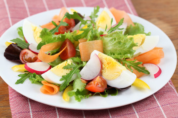 Fototapeta na wymiar Salad with eggs