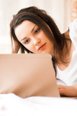 girl with laptop