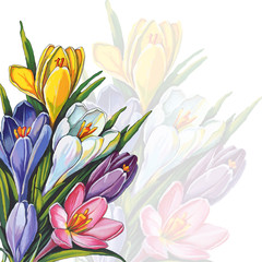 Obraz na płótnie Canvas floral design element with snowdrop