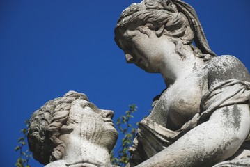 Obraz premium statua nel parco di Schönbrunn
