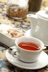 Obraz na płótnie Canvas .cup of tea with a teapot