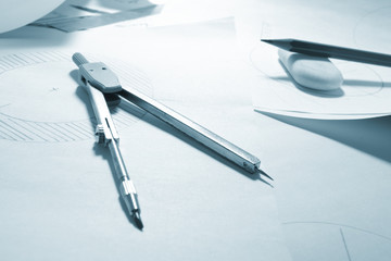 engineer's work table