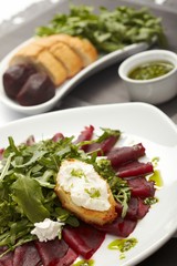 Beetroot salad with sauce