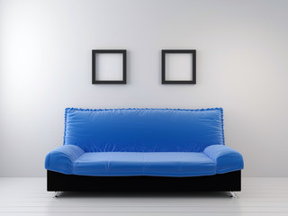 Sofa at a wall