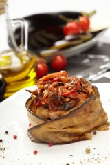Stuffed eggplant