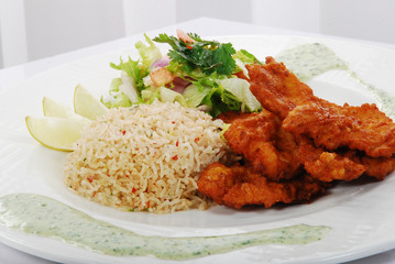 rice with chicken
