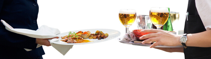 Serveur bar restaurant Détouré Isolé