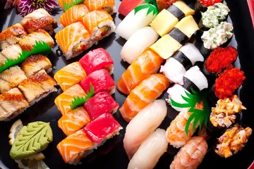 Fotobehang Diverse Japanse sushi © volff