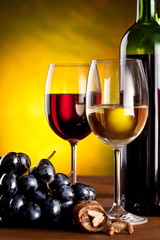 Still life with wine.