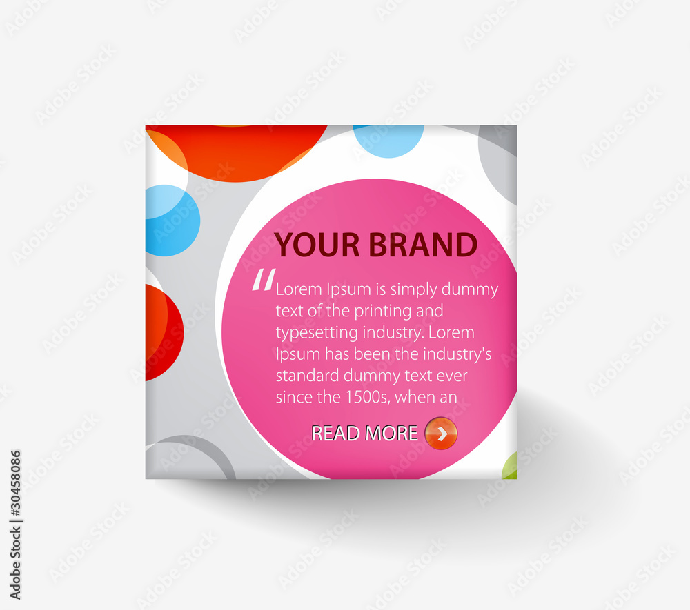Canvas Prints advertis layout design template