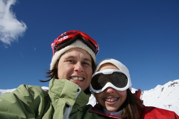 famille à la montagne