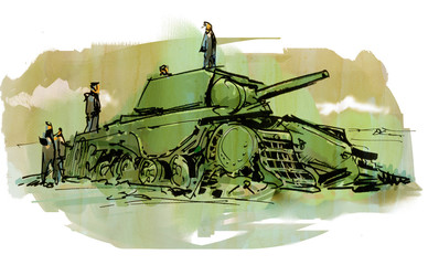 破壊-戦車
