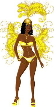 Carnival Yellow Girl