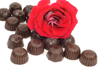 Rose and chocolate