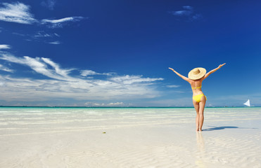 Girl on a beach