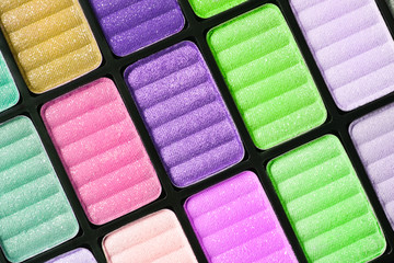 Part of the colorful palette