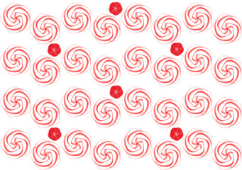 sommerliches Muster wie Geschenkpapier mit Spiralen