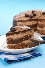 Homemade chocolate cake