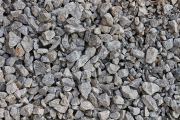 Gravel gray rock