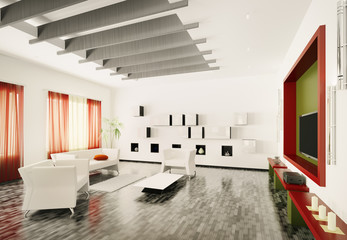 Wohnzimmer interior 3d render
