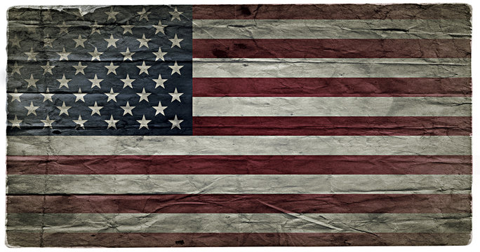 USA grunge flag