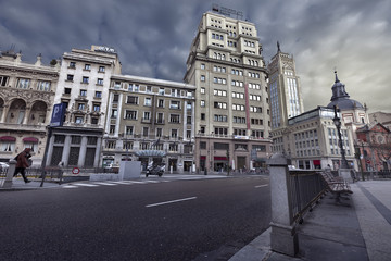 Obraz premium Calle de Alcalá Madrid