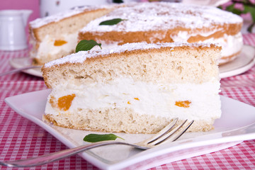Käsekuchen mit Mandarinen